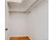 Walk-in closet with ample storage space, offering organized and convenient storage solutions for clothing and accessories at 11358 W 85Th Pl # E, Arvada, CO 80005