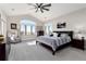 Spacious bedroom boasts vaulted ceilings, large windows with beautiful views, and neutral décor, perfect for relaxation at 5409 Sedona Dr, Parker, CO 80134