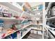 Well-organized pantry with extensive shelving, providing ample storage space at 5409 Sedona Dr, Parker, CO 80134