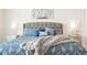 Cozy main bedroom highlighting a stylish bed with decorative pillows and side tables at 6393 N Malaya St, Aurora, CO 80019