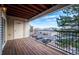 Private balcony overlooking the parking lot and surrounding neighborhood at 12338 W Dorado Pl # 206, Littleton, CO 80127