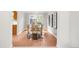 Formal dining room features hardwood floors and is illuminated by bright, natural light at 19428 E Crestridge Cir, Centennial, CO 80015