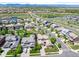 Picturesque aerial view of a residential area with well-maintained streets, lush landscaping, and nearby ponds at 16069 Pikes Peak Dr, Broomfield, CO 80023