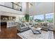 Open concept living space features stylish furnishings, and a kitchen view at 16069 Pikes Peak Dr, Broomfield, CO 80023