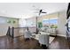 Upstairs landing area featuring stylish seating, a view and a great view at 16069 Pikes Peak Dr, Broomfield, CO 80023