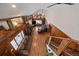 Grand living room with high ceilings, wood accents, fireplace and plenty of natural light at 28539 Douglas Park Rd, Evergreen, CO 80439