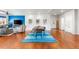 Open concept living space with modern furniture, hardwood floors and natural light at 1353 Quaker St, Golden, CO 80401