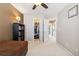Tranquil bedroom featuring a bed, bookshelf, and closet at 9378 Longstone Dr, Parker, CO 80134