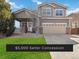 Charming two-story home featuring a two-car garage and inviting covered porch at 9378 Longstone Dr, Parker, CO 80134