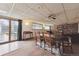 Finished basement with dining area and cozy fireplace at 860 Zenobia St, Denver, CO 80204