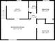 Floor plan displaying the recreation room, utility area, and bedroom measurements at 860 Zenobia St, Denver, CO 80204