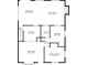 Layout showcasing the living room, dining area, Gathering room, kitchen, bedrooms, and bath at 860 Zenobia St, Denver, CO 80204