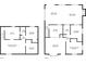 Home layout exhibiting room dimensions for the first and second floor at 860 Zenobia St, Denver, CO 80204