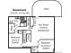 Basement floor plan featuring bedrooms, rec room, wet bar, and patio access dimensions at 7411 S Curtice Ct, Littleton, CO 80120