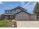 Charming two-story home with a three-car garage and a cozy covered front porch at 7411 S Curtice Ct, Littleton, CO 80120