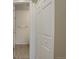 Small bathroom with tile floor and linen closet at 1179 S Waco St # E, Aurora, CO 80017