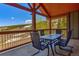 Mountain view balcony with table and chairs is perfect for enjoying the outdoors at 107 Ski Watch Rd # 32, Breckenridge, CO 80424