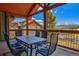Balcony with patio furniture and scenic views of mountains and surrounding landscape at 107 Ski Watch Rd # 32, Breckenridge, CO 80424