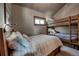 Charming bedroom with twin and bunk beds, and serene decor, offering a relaxing retreat at 107 Ski Watch Rd # 32, Breckenridge, CO 80424