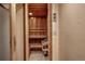 A compact wood sauna at 107 Ski Watch Rd # 32, Breckenridge, CO 80424