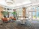 Bright lounge area featuring neutral colors and stone details perfect for gathering and relaxing at 1301 Speer Blvd # 702, Denver, CO 80204