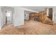 Finished basement with fireplace and door to utility room at 11199 Dahlia Pl, Thornton, CO 80233