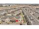 Overhead view of townhome complex in a suburban community with quick access to highway at 11250 Florence St # 21A, Commerce City, CO 80640