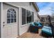 Inviting deck features comfortable seating, offering an ideal spot for relaxation and outdoor enjoyment at 9195 Anasazi Indian Trl, Highlands Ranch, CO 80129