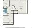 Basement floor plan featuring a recreation room, bedroom, utility room and storage space at 9195 Anasazi Indian Trl, Highlands Ranch, CO 80129