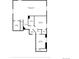 Floor plan showing the layout of the basement level of the house including room dimensions at 7426 Blue Water Ln, Castle Rock, CO 80108