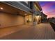 Spacious back deck with outdoor fireplace perfect for entertaining at 6854 Carr St, Arvada, CO 80004