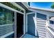 The balcony features a sliding glass door and a storage closet at 8500 E Jefferson Ave # 19B, Denver, CO 80237
