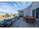 Stylishly furnished patio with outdoor seating, ideal for relaxing and enjoying the fresh air at 367 Josef Cir, Fort Lupton, CO 80621