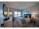 Cozy bedroom with blue accents, natural light, and modern decor creating a serene atmosphere at 367 Josef Cir, Fort Lupton, CO 80621