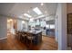 Beautiful kitchen with skylights, stainless steel appliances and a large island with seating at 367 Josef Cir, Fort Lupton, CO 80621