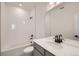 Clean bathroom, featuring a bathtub, toilet and vanity at 9639 Browns Peak Cir, Littleton, CO 80125