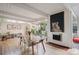Inviting dining room area with bright interior and a rustic dining table at 1423 S Eudora St, Denver, CO 80222