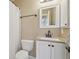 Cozy bathroom with a shower and tub, white vanity, and framed mirror at 28700 E 160Th Pl, Brighton, CO 80603