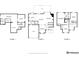 Floor plan showcasing the layout of each floor with dimensions for rooms including the kitchen, living room, and bedrooms at 28700 E 160Th Pl, Brighton, CO 80603