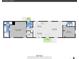 Floorplan showing the layout of the home, including living spaces and bedrooms at 8497 Madison Way, Denver, CO 80229
