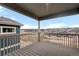 A covered balcony offers community views and outdoor living at 4543 Cholla Trl, Castle Rock, CO 80104