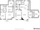 Detailed floor plan layout showcasing room dimensions, including bedrooms, kitchen, living room, and bathroom at 21593 Hill Gail Way, Parker, CO 80138