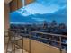 Cozy outdoor balcony with a stunning city view and seating at 800 N Pearl St # 1211, Denver, CO 80203