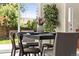 Cozy dining area featuring a decorative table, natural light and view of the backyard at 956 Racine St, Aurora, CO 80011