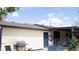 Backyard patio featuring a built-in grill and dart board at 11068 Eudora Cir, Thornton, CO 80233