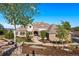 Front exterior view of a single-Gathering home featuring tasteful landscaping and a stone and stucco facade at 4541 Tierra Alta Dr, Castle Rock, CO 80104