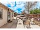 Spacious backyard with trailer, seating area and a well-maintained fence for privacy and relaxation at 2281 Oak Pl, Thornton, CO 80229