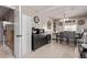 Dining room with seating for six, microwave, beverage cooler and lots of storage space at 2281 Oak Pl, Thornton, CO 80229