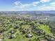 Breathtaking aerial shot of a sprawling community, highlighting its lush greenery and well-planned layout at 485 Sapphire Dr, Castle Rock, CO 80108