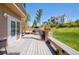 Deck area with outdoor grill and stone counter, great for summer grilling and outdoor dining experiences at 9688 Chesapeake St, Highlands Ranch, CO 80126